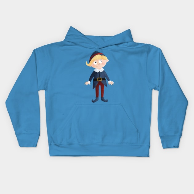 Hermey the Elf Kids Hoodie by Dogwoodfinch